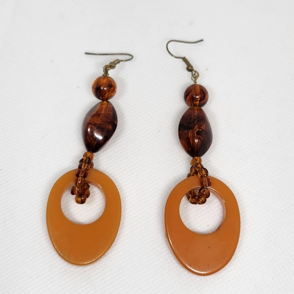 Butterscotch Bakelite Earrings